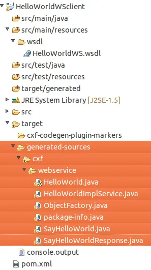 generated java code